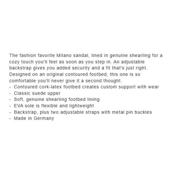 Birkenstock Milano Suede Leather Shearling Slingback Sandals Women's 9 EU 40 NWT - Picture 15 of 15